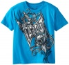 Tapout Boys 8-20 Traditions Short Sleeve Tee, Turquoise, Small 8