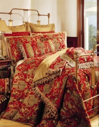 Sherry Kline China Red Art Throw Blanket only (see on Top, End of the bed)