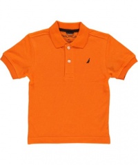 Nautica Boys 2-7 Solid Polo, Orange, 3T