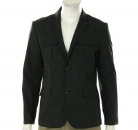 Kenneth Cole Reaction A Big Deal Sport Jacket Black Combo Small