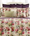 Reminiscent of the quaint English countryside, the Surrey Garden comforter from Lauren Ralph Lauren renders a delightful floral motif in a colorful palette for a picturesque look.