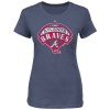 MLB Atlanta Braves Women's Mandate To Win Crew Neck T-Shirt, Navy Heather