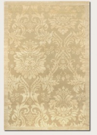 Couristan 8064/0264 Impressions Antique Damask/Gold-Ivory 8-Feet by 10-Feet Rug