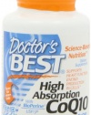 Doctor's Best High Absorption CoQ10 (100 mg), Softgels 60-Count