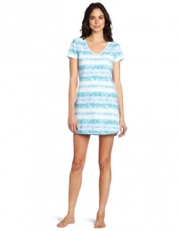 ck one Women's Ck One Sleepshirt, Ocean Wave Print, Small