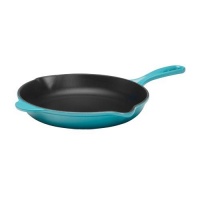 Le Creuset Enameled Cast-Iron 10-1/4-Inch Skillet with Iron Handle, Caribbean