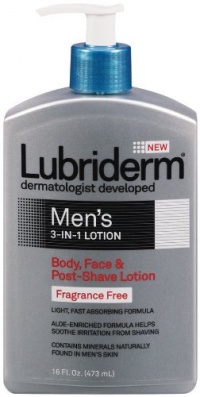 Lubriderm Lubriderm Men's 3-in-1 Lotion, Body, Face and Post-shave Lotion, Fragrance Free, 16 fl. ozs.