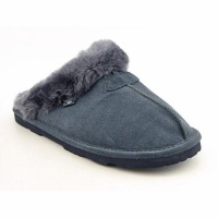 Bearpaw Tegan Slippers Shoes Gray Womens