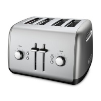 KitchenAid KMT4115CU Silver Contour 4-Slice Toaster