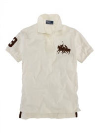 Polo Ralph Lauren Mens Custom-fit Havana Dual Match Polo Shirt, Cream