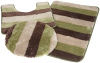 Popular Bath Reflection Sage 3-Piece Rug Set