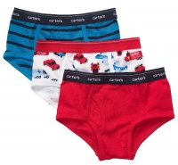 Carter's Toddler 3 Pack Boy Briefs - Emergency Vehicles-2/3