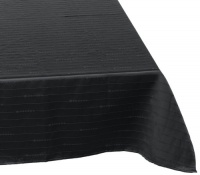 Lenox Simply Fine 60 by 102-Inch Oblong / Rectangle Tablecloth, Black