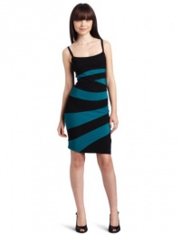 Just For Wraps Juniors Body Con Dress with Cami Straps