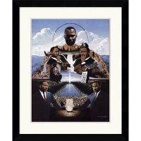 Martin Luther King by Edward Clay Wright Framed Fine Art Print - 32.62 x 26.62