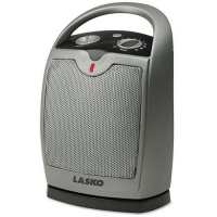 Lasko Products - Lasko - Oscillating 1500W Oscillating Ceramic Heater w/Adjustable Thermostat, Gray - Sold As 1 Each - Design allows you to place wherever needed-on the floor or on tabletops. - Easy-to-use, top-mounted controls allow you to choose from th