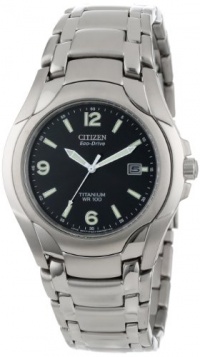 Citizen Men's BM6060-57F Eco-Drive 180 WR100 Titanium Bracelet Watch