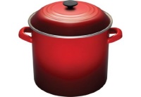 Le Creuset Enamel-on-Steel 16-Quart Covered Stockpot, Cherry