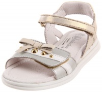 Naturino 4464 Backstrap Sandal (Toddler/Little Kid/Big Kid),Argento/Oro/Bianco,24 EU (7.5 M US Toddler)