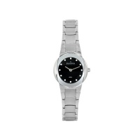 Skagen Women's 589SSXB Sports Steel with Silver Bracelet & Black Dial Watch