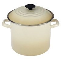 Le Creuset Enamel-on-Steel 8-Quart Covered Stockpot, Dune