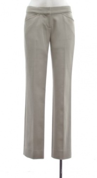 Elie Tahari Harvest Oat Beige Cotton Lorenza Pant 16