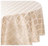 Lenox Laurel Leaf 70-Inch Round Tablecloth, Ivory