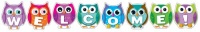 Colorful Owl Welcome Bulletin Board Set