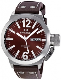 TW Steel Men's CE1009 CEO Canteen Brown Leather Brown Dial Watch