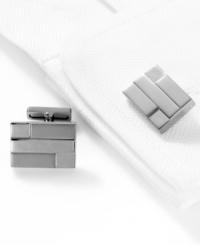 Elevate your everyday boardroom look or your weekend wedding style with these cufflinks from Kenneth Cole New York.