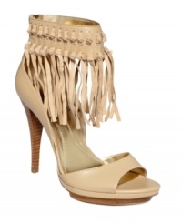 So festive! The tassels on FALCHI by Falchi's Amanda sandals give this shoe the perfect amount of movement, making it perfect for a fun, flirty night out.