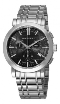 Burberry Men's BU1360 Heritage Black Chronograph Dial Bracelet Watch