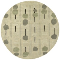 Area Rug 8x8 Round Contemporary Beige Color - Surya Artist Studio Rug from RugPal