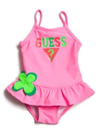 GUESS Logo Swimsuit with Butterfly, PINK (24M)