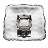 Lenox Organics Bead Square Chip and Dip