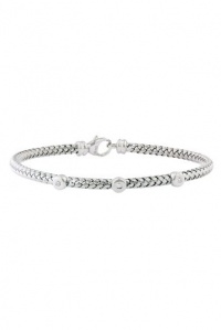 Effy Jewlery Balissima Sterling Silver Diamond Bracelet, .04 TCW