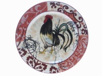 Certified International Lille Rooster 15-Inch Round Platter