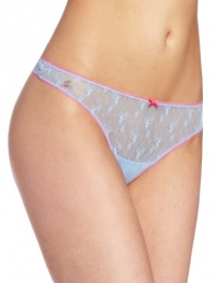 Betsey Johnson Women's Chantilly Floral Wideside Thong