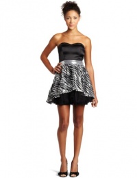 Trixxi Juniors Sequin Zebra Dress