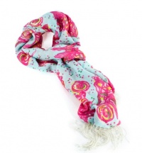 Lilly Pulitzer Murfee Wrap Scarf Conched Out Skye Blue