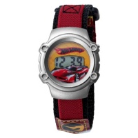 Kids' 7100022 Character Silver-Tone Hot Wheels Digital Watch