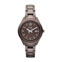 Fossil Women's AM4383 Flight Stainless Steel Brown Watch