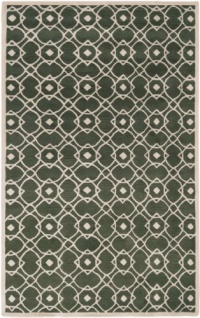 8' x 11' Rectangular Surya Area Rug G5103-811 Clover/Parchment Color Hand Tufted in India Goa Collection