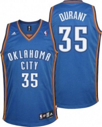 NBA Oklahoma City Thunder Kevin Durant #35 Youth Replica Road Jersey, Blue