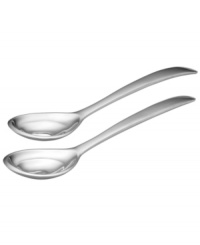 Make waves. Organics Pool salad servers boast natural shapes rippled like the water's surface and crafted of gorgeous Lenox aluminum.