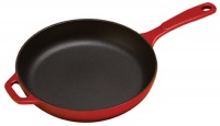 Lodge Color EC11S43 Enameled Cast Iron Skillet, Island Spice Red, 11-inch