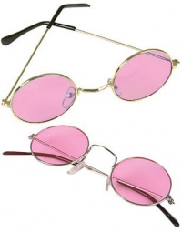 Pink World John Lennon Style Sunglasses