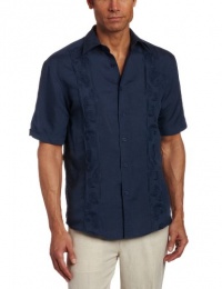 Cubavera Men's Short Sleeve Paisley Embroidered Shirt