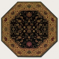 Couristan 3773/4876 Everest Tabriz/Midnight 7-Feet 10-Inch Octagon Rug