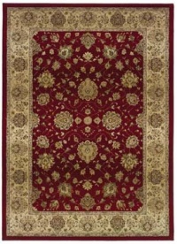 Oriental Weavers Sphinx Genesis 035R1 6'0 x 6'0 Red / Beige Round Area Rug